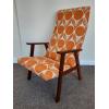 Danish teak high back chair